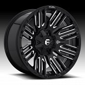 Fuel Schism D649 Gloss Black Milled Custom Wheels Rims