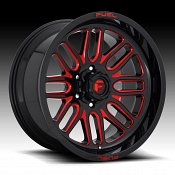 Fuel Ignite D663 Gloss Black Candy Red Custom Wheels Rims