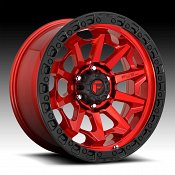 Fuel Covert D695 Candy Red Custom Wheels Rims