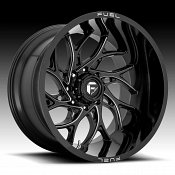 Fuel Runner D741 Gloss Black Milled Custom Wheels Rims