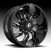 Fuel Lockdown D747 Gloss Black Milled Custom Wheels Rims