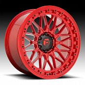 Fuel Trigger D758 Candy Red Custom Truck Wheels Rims