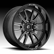 Fuel Clash D761 Gloss Black Milled Custom Truck Wheels Rims