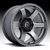 Fuel Rush D767 Matte Gunmetal Custom Truck Wheels Rims