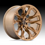 Fuel Flame 5 D805 Platinum Bronze Custom Truck Wheels