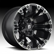 Fuel Vapor D851 Matte Black Machined Gray Tint Custom Truck Wheels