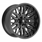 Gear Offroad 775BM Surge Gloss Black Milled Custom Truck Wheels