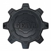 CAP-8L-B17 / Gear Alloy Gloss Black With Satin Black Overlay Bolt-On Center Cap