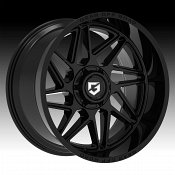 Gear Offroad 761B Ratio Gloss Black Custom Truck Wheels