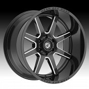 Gear Offroad 762BM Pivot Gloss Black Milled Custom Truck Wheels