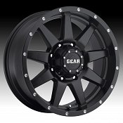 Gear Alloy 728B Overdrive Satin Black Custom Rims Wheels