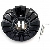 HE845L156B001 / Helo HE845 Gloss Black Bolt-On Center Cap