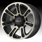 Helo HE904 Machined Black Dark Tint Custom Wheels Rims