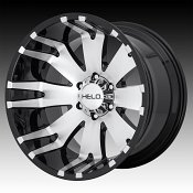 Helo HE917 Machined Black Custom Wheels Rims