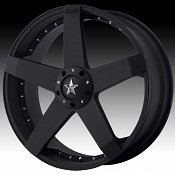 KMC Rockstar Car KM775 775 Matte Black Custom Rims Wheels