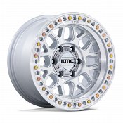 KMC KM549 GRS Machined Silver Custom Truck Wheels