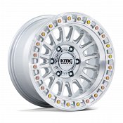 KMC KM552SD IMS Machined Silver Custom Truck Wheels