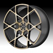 KMC KM695 Crosshair Satin Black Machined Custom Wheels Rims