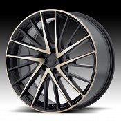 KMC KM697 Newton Machined Black Tinted Clearcoat Custom Wheels R