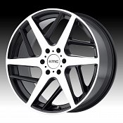 KMC KM699 Two-Face Satin Black Machined Custom Wheels Rims