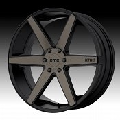 KMC KM704 District Truck Matte Black Machined Tinted Custom Whee