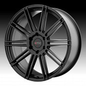 KMC KM707 Channel Satin Black Custom Wheels Rims