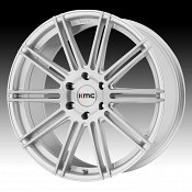 KMC KM707 Channel Brushed Silver Custom Wheels Rims