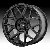 KMC KM708 Bully Satin Black Custom Wheels Rims