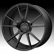 KMC KM709 Flux Satin Black Custom Wheels Rims