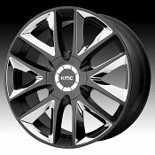 KMC KM710 Takedown Satin Black Custom Wheels Rims