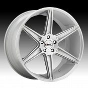 KMC KM711 Prism Silver with Brushed Face Custom Wheels Rims