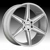 KMC KM712 Prism Truck Silver with Brushed Face Custom Wheels Rim