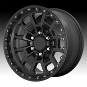 KMC KM718 Summit Satin Black Custom Wheels Rims