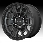 KMC KM718 Summit Satin Black Machined Gray Tint Custom Wheels Rims