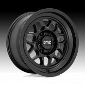 KMC KM725 Terra Satin Black Custom Truck Wheels