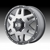XD Series XD130 Machete Dually Satin Grey Custom Wheels Rims