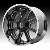 XD Series XD202 Buck 25 Black Milled / Chrome Custom Wheels 