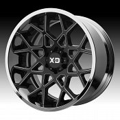 XD Series XD203 Chopstix Black Milled / Chrome Custom Wheels