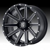 XD Series XD818 Heist Satin Black Milled Custom Wheels Rims