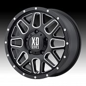 XD Series XD820 Grenade Van Satin Black Milled Custom Wheels