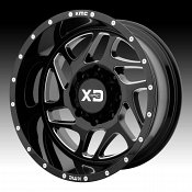 XD Series XD836 Fury Black Milled Custom Wheels Rims