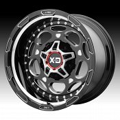 XD Series XD837 Demodog Black Milled Custom Wheels Rims