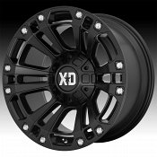 XD Series XD851 Monster 3 Satin Black Custom Wheels Rims