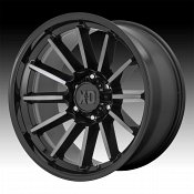 XD Series XD855 Luxe Machined Black Grey Tint Custom Wheels Rims