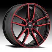 Konig Myth Red Black Custom Wheels Rims