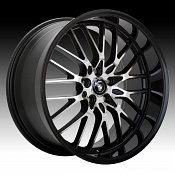 Konig Lace 16B LA Gloss Black w/ Mirror Machined Face Custom Rim