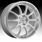 Konig Lightning 26W LI White w/ Machined Lip Custom Rims Wheels