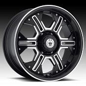 Konig Locknload 36MB LL Matte Black w/ Machined Face Custom Rims