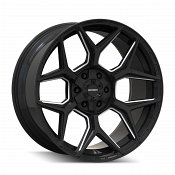 Mayhem Vanquish 8119 Gloss Black Milled Custom Wheels