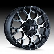 Mayhem Warrior 8015 Gloss Black Machined Custom Wheels Rims